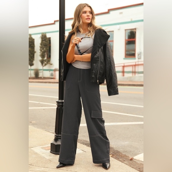 NWT Kittenish Charcoal Cargo Trouser - Picture 1 of 9